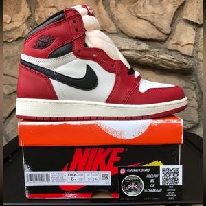 Jordan 1 High “Lost and Found” Size 5Y & 6Y